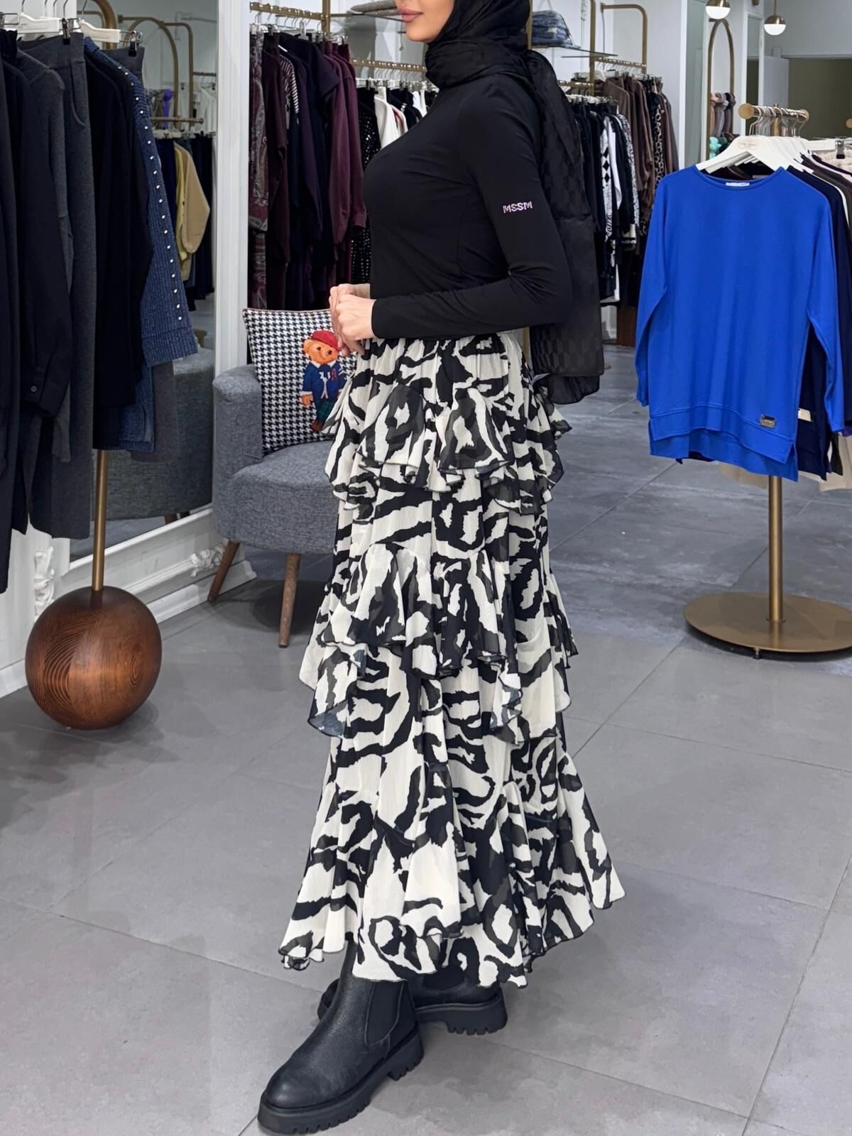 MSSM KOL TAŞLI RAYON BADY SİYAH