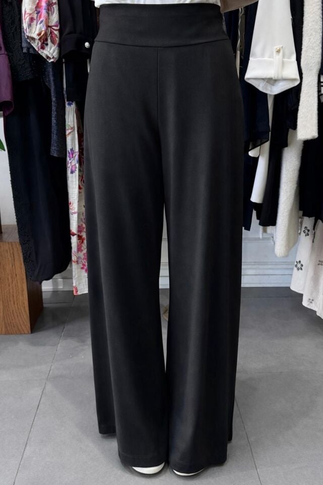 TRİL KORSAJLI PANTOLON SİYAH