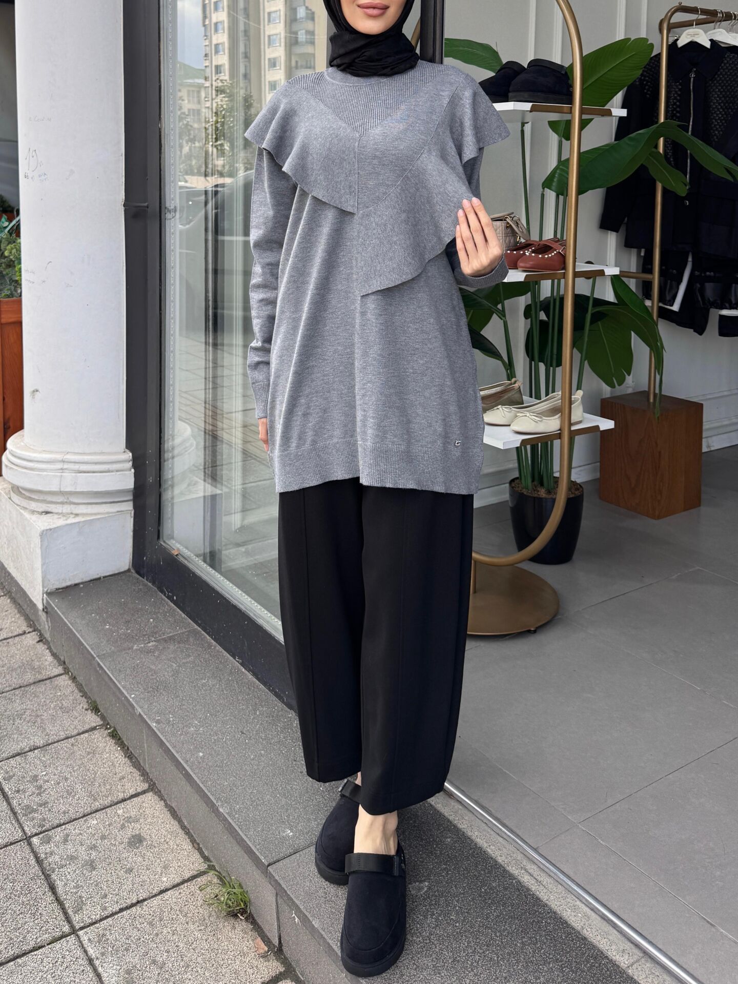 MODAL HAVUÇ PANTALON SİYAH