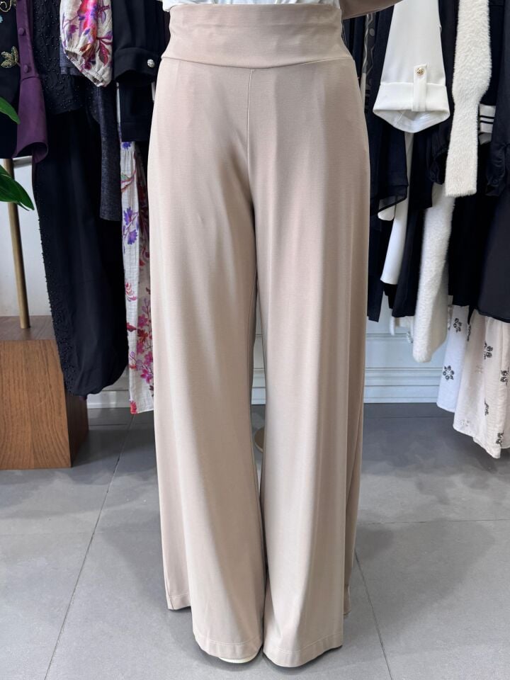 TRİL KORSAJLI PANTOLON EKRU