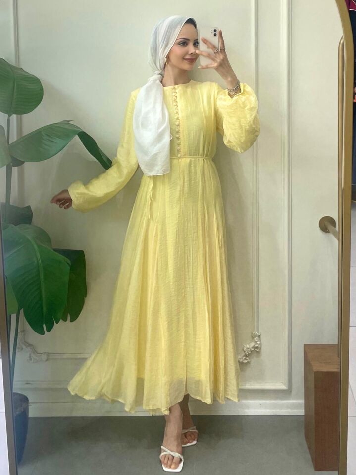 ALYA ELBİSE SARI