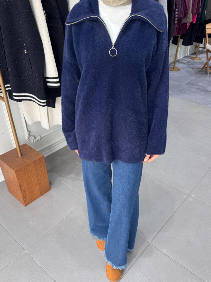 SALAŞ KAZAK LACİVERT