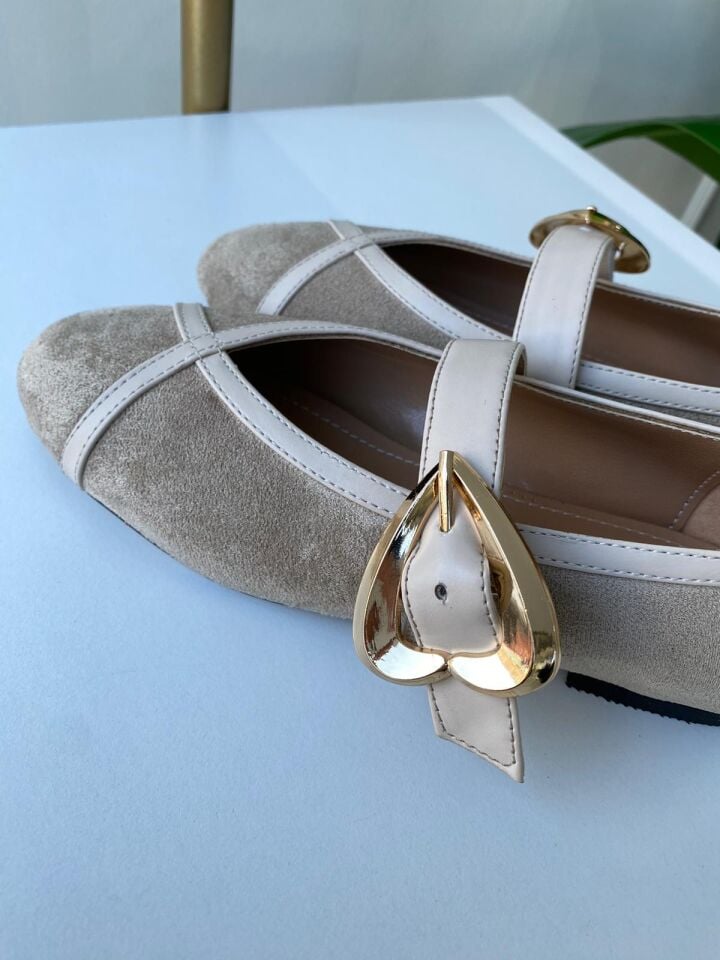 KALP DETAYLI BABET BEJ