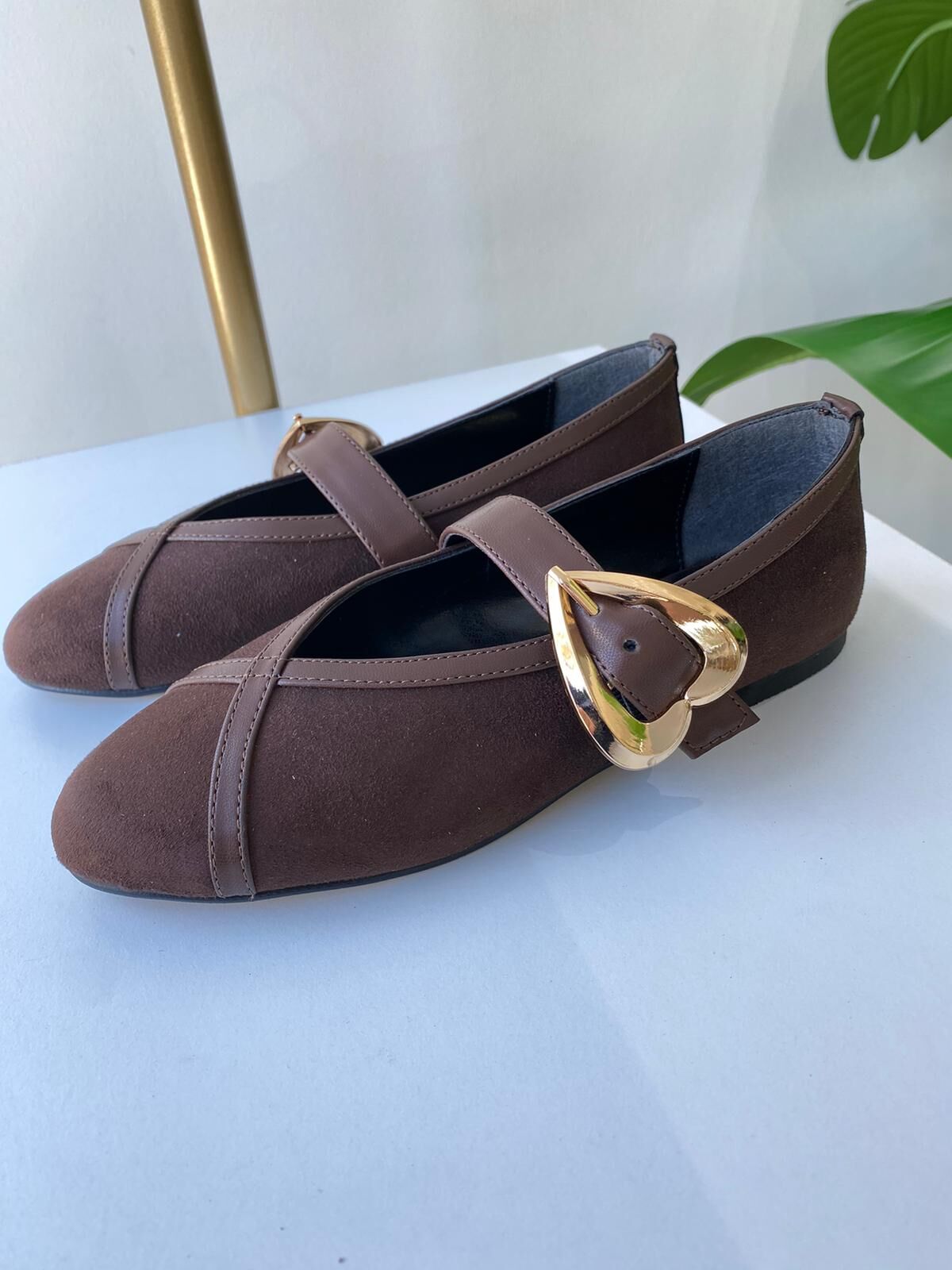 KALP DETAYLI BABET KAHVERENGİ