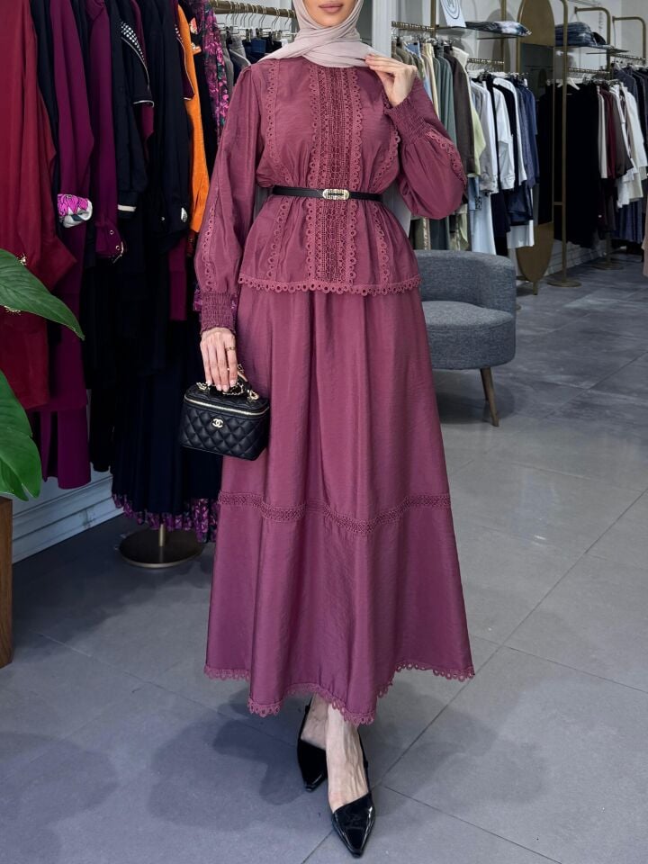 GÜPÜRLÜ ETEKLİ TAKIM  MÜRDÜM